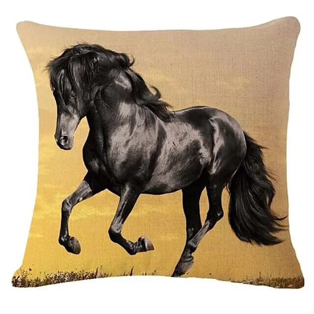 Housse De Coussin Motif Cheval