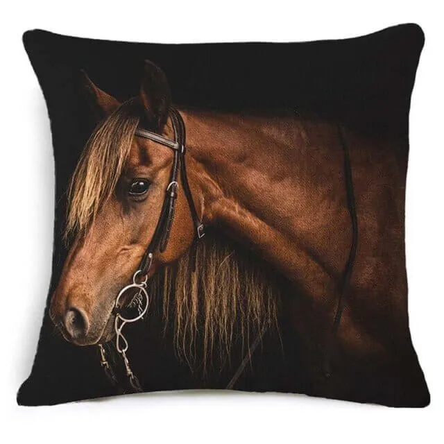 Coussin Avec Motif Cheval