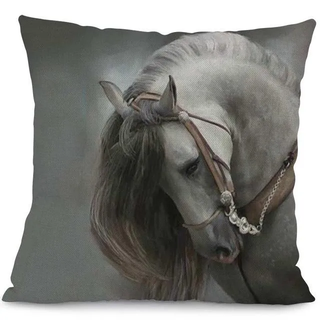 Housse De Coussin Cheval