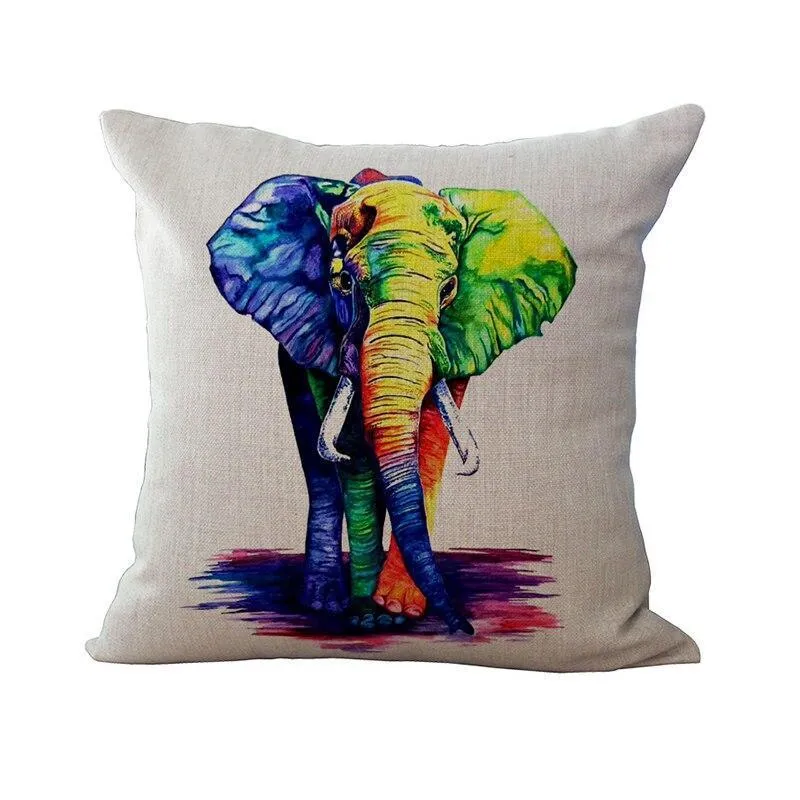 Coussin Dessin Elephant