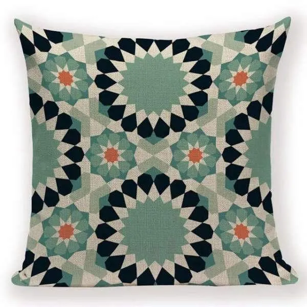 Coussin Bohème Chic Vert