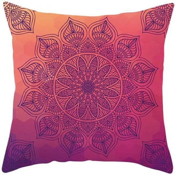 Coussin Ethnique Rose