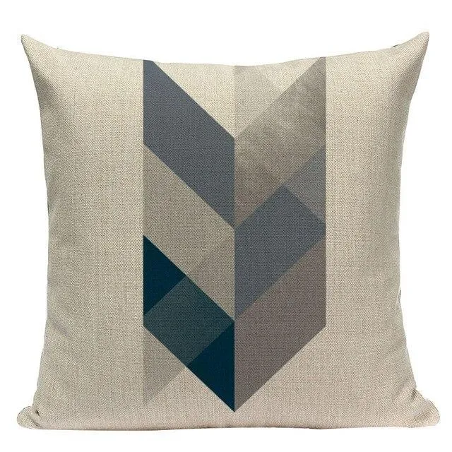 Coussin Scandinave Bleu Gris