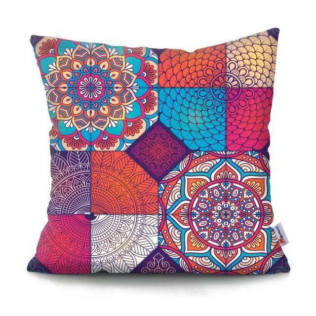 Coussin Bohème Patchwork