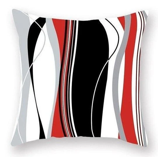 Coussin Canapé Rouge Et Gris