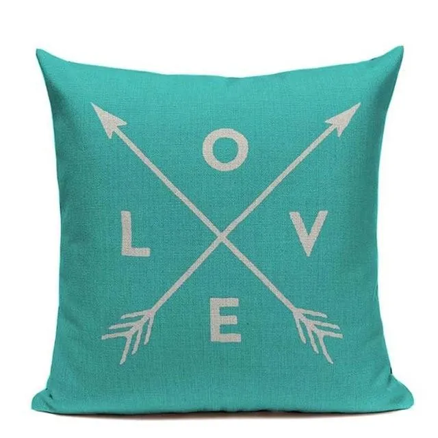 Coussin Bleu Pastel Scandinave