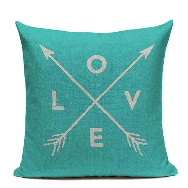 Coussin Bleu Pastel Scandinave