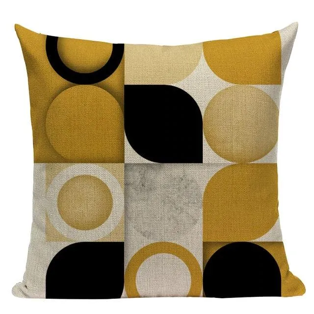 Coussin Scandinave Moutarde