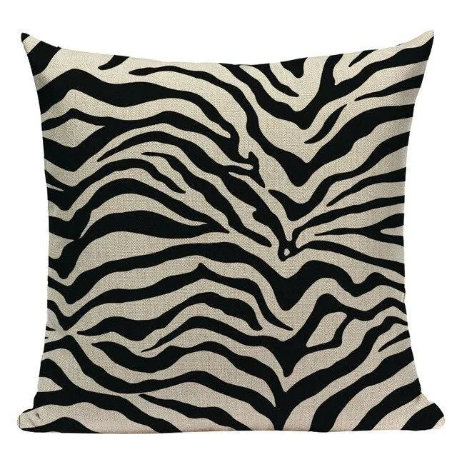 Coussin Zèbre Fourrure