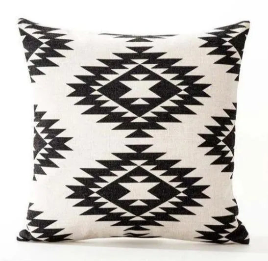 Coussin Ethnique Blanc