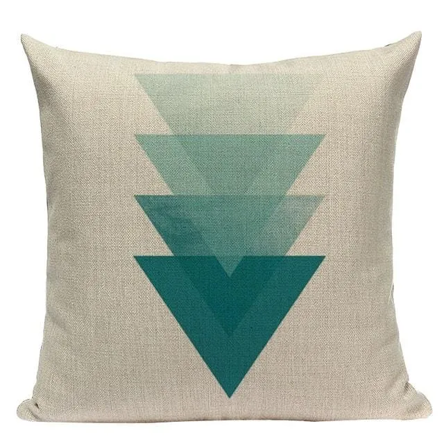 Coussin Scandinave Bleu Canard