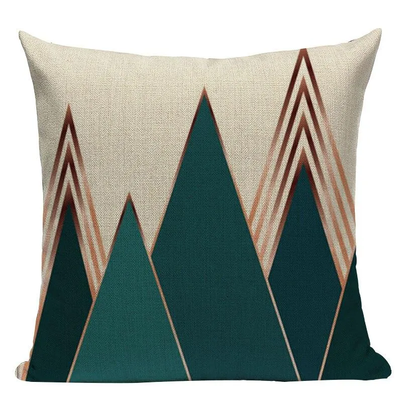 Coussin Scandinave Bleu