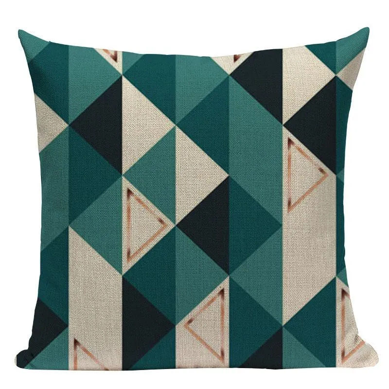 Coussin Scandinave à Carreaux