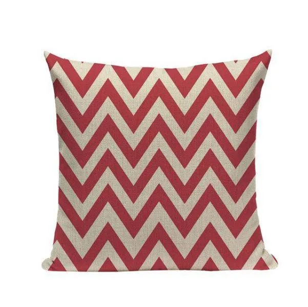 Coussin Forme Géométrique Rouge