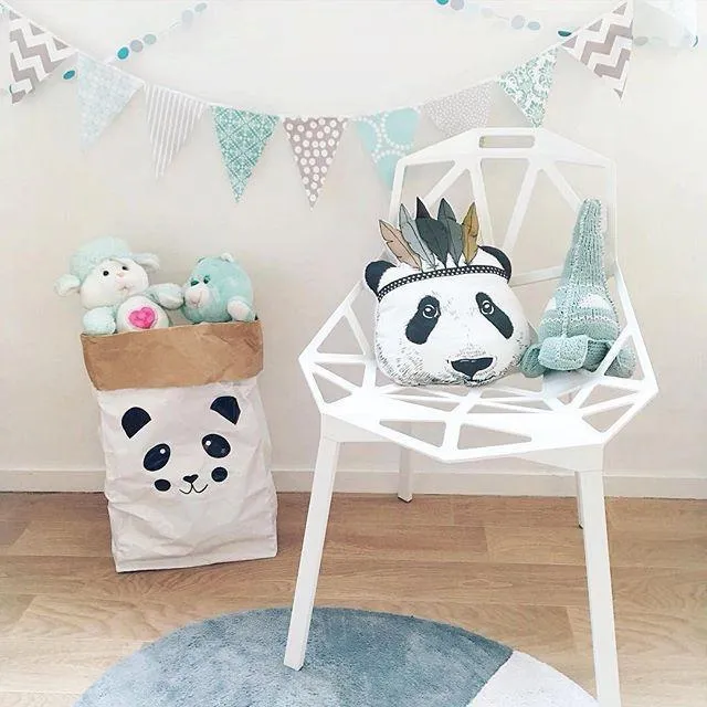 Coussin Panda Indien Minimel