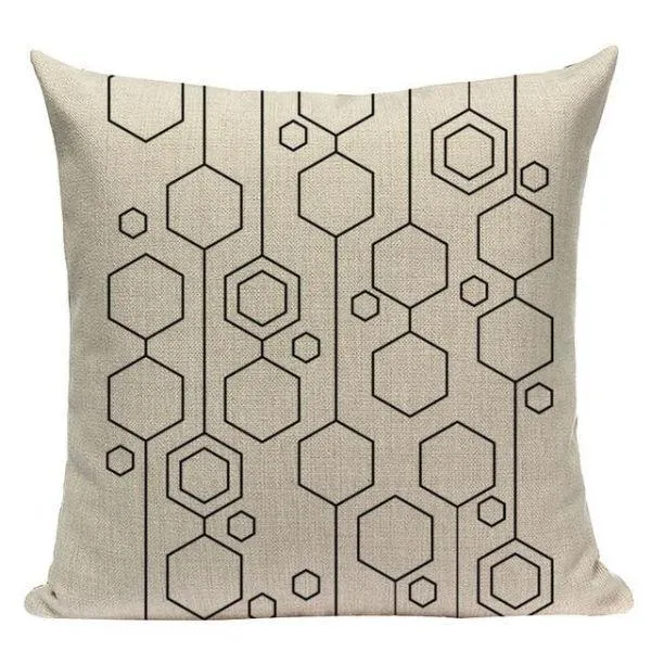 Housse Coussin Géométrique