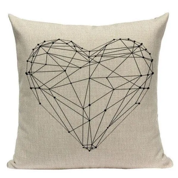 Coussin Géométrique housse avec coussin