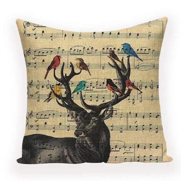 Coussin Déco Cerf