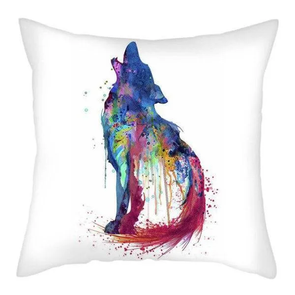 Coussin Motif Loup
