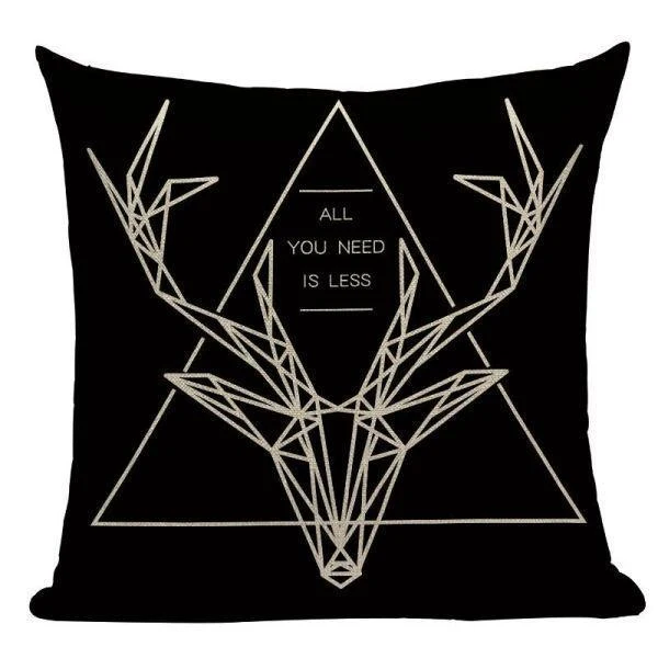 Coussin Avec Tête De Cerf