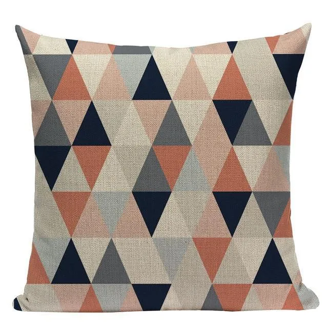 Coussin Scandinave Rose Et Gris