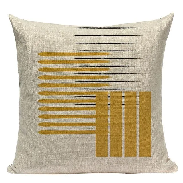 Coussin Style Scandinave Jaune