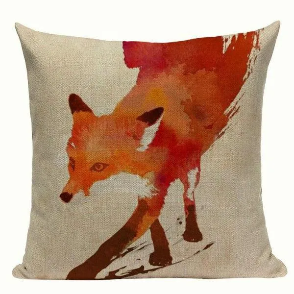 Coussin Déco Renard