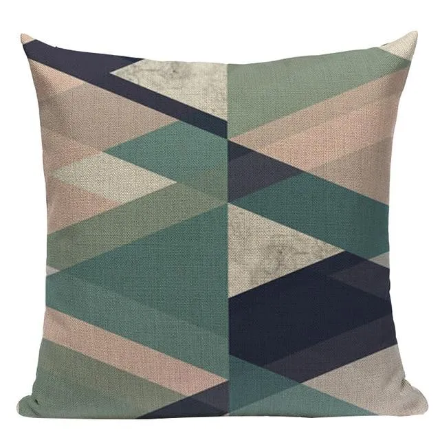 Coussin Style Scandinave Bleu