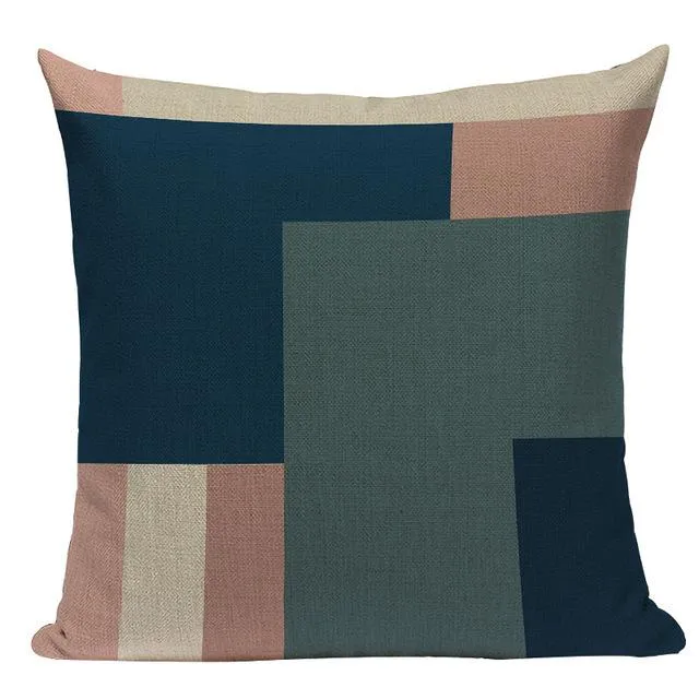 Housse Coussin Scandinave Colorée