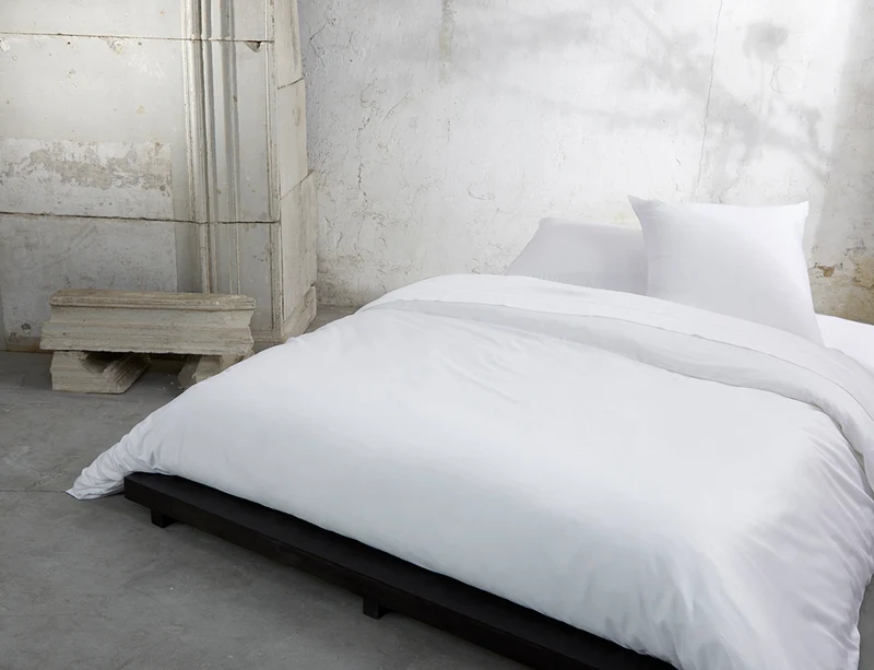 Drap Housse Satin de Lyocell - KZ ICONIC White