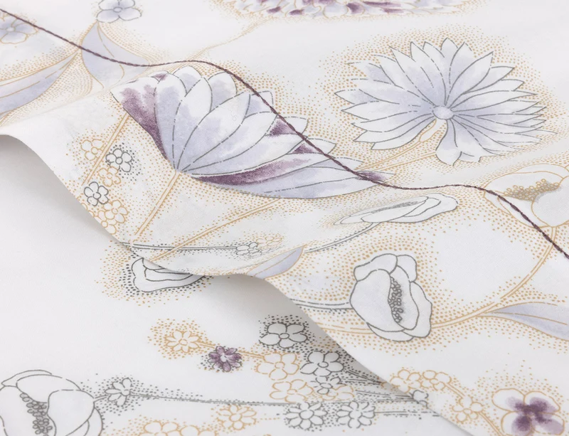 Drap plat Batiste de coton - GIVRE