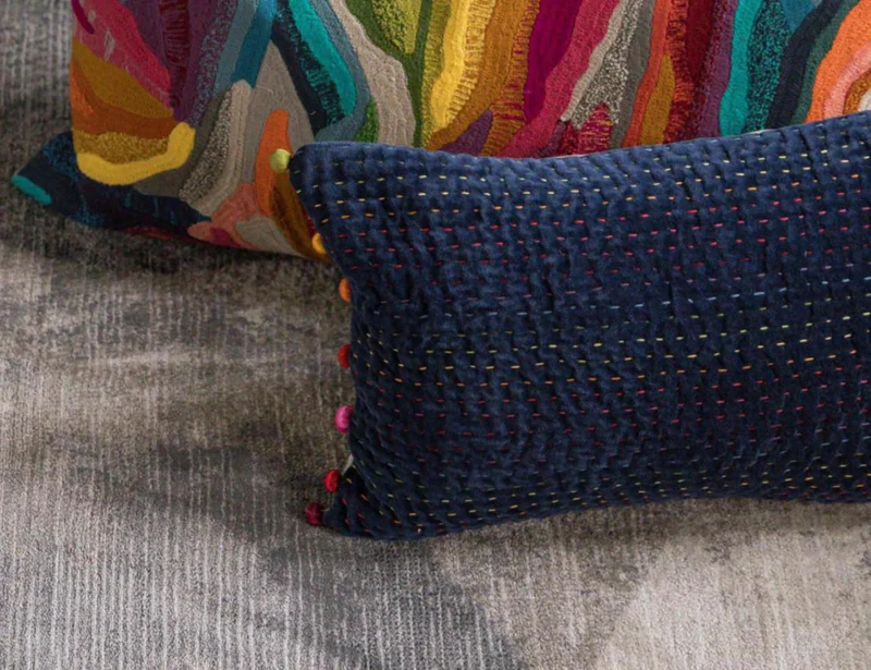 Coussin Coton - GASTOUNET Cobalt