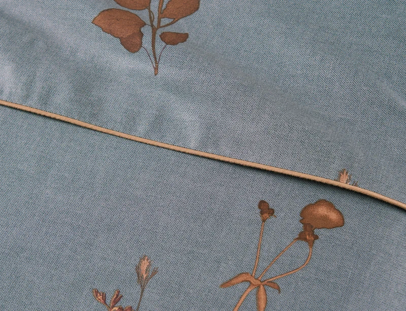 MIDNIGHT FLOWER - Satin de coton