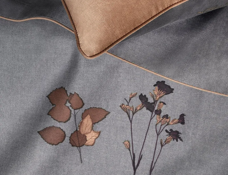 MIDNIGHT FLOWER - Satin de coton